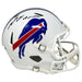 James Cook Signed Buffalo Bills Full Size 2021 Speed Replica Helmet with Let Him Cook. Signed Helmets TSE Buffalo 