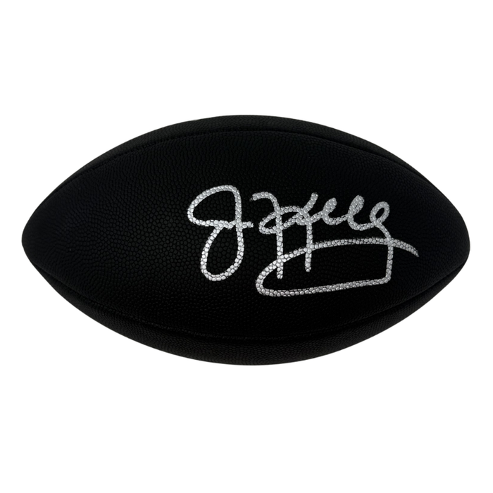 Jim Kelly Signed Buffalo Bills Black Logo Football