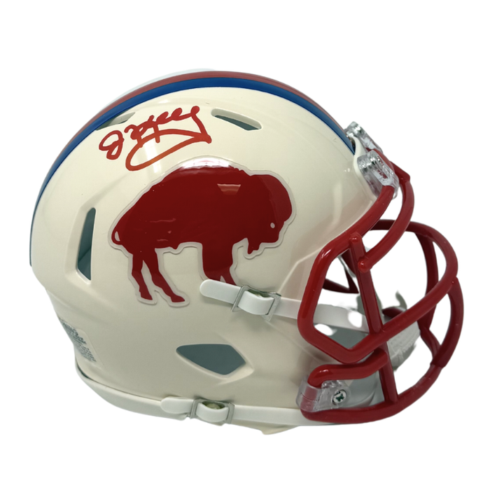 Jim Kelly Signed Buffalo Bills Retro Speed Mini Helmet
