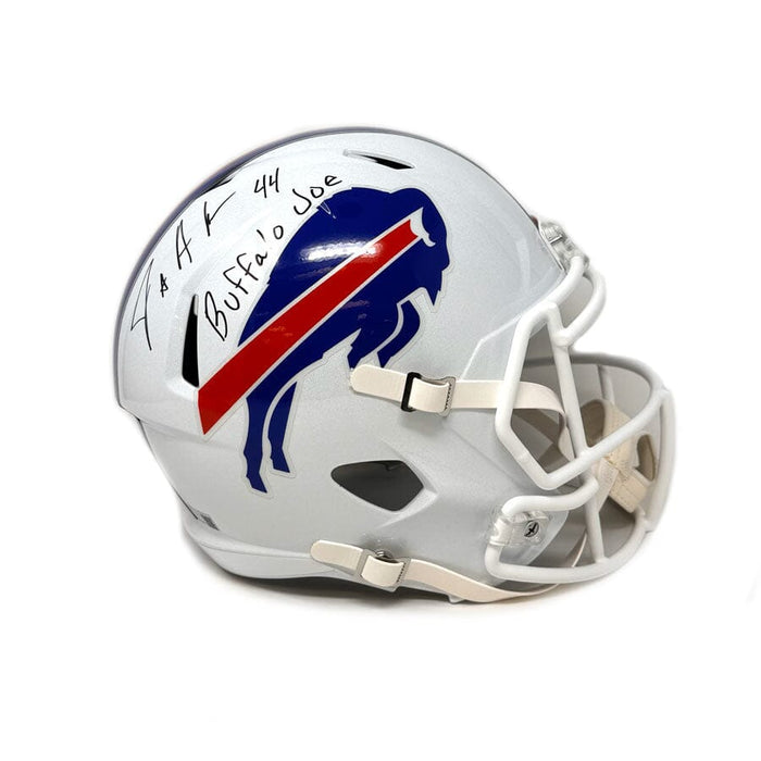 Joe Andreessen Signed Buffalo Bills Full Size 2021 Speed Replica Helmet with Buffalo Joe Signed Full Size Helmets TSE Buffalo 