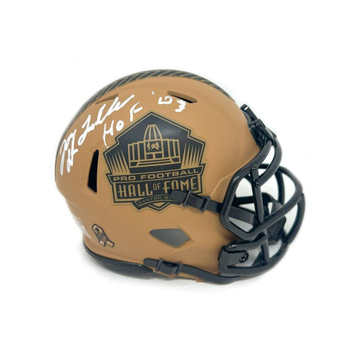 Joe DeLamielleure Signed Buffalo Bills 2023 Salute to Service HOF Speed Mini Helmet with HOF 03 Signed Mini Helmets TSE Buffalo 