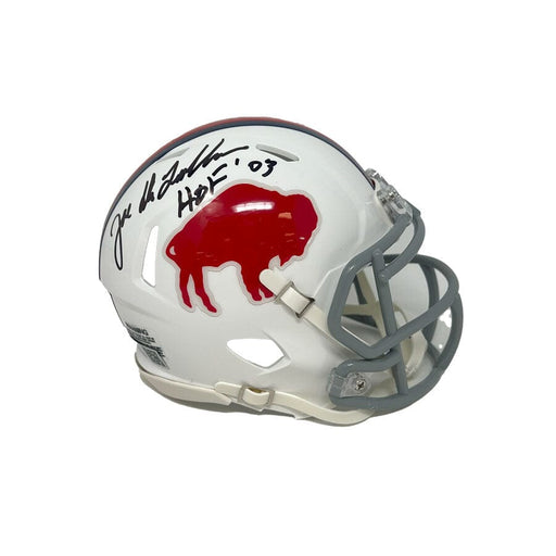 Joe DeLamielleure Signed Buffalo Bills Standing Buffalo Speed Mini Helmet with HOF 03 Signed Mini Helmets TSE Buffalo 