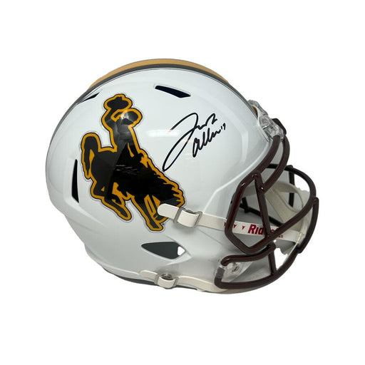 Josh Allen Signed Wyoming Full Size Replica Speed Helmet Signed Full Size Helmets TSE Buffalo 