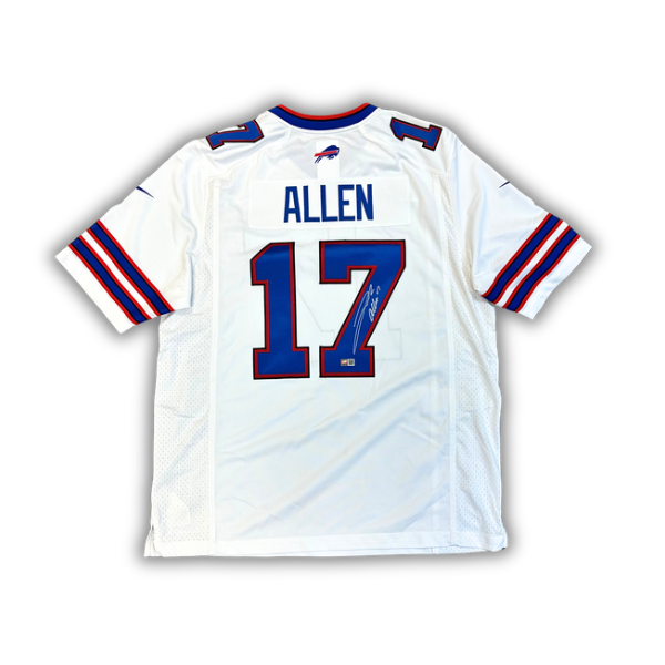 Josh Allen Signed Buffalo Bills Nike Authentic Stitched White Jersey