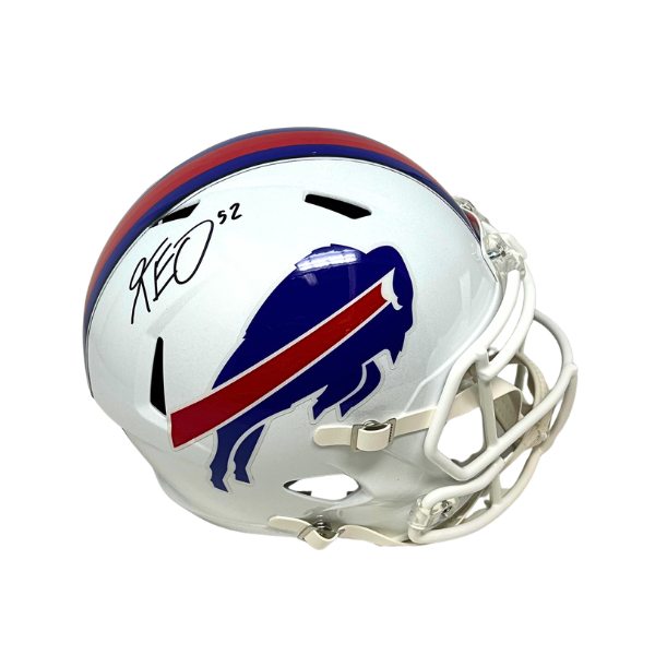 Kaleb Elarms-Orr Signed Buffalo Bills Full Size 2021 Speed Replica Helmet
