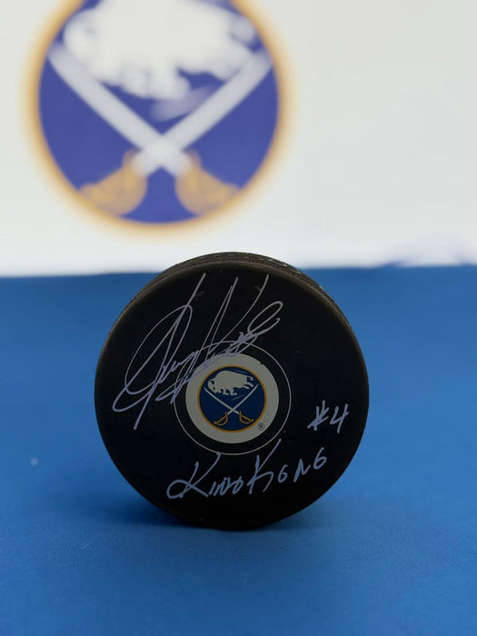 Facebook Auction: Jerry Korab Signed Buffalo Sabres Autograph Puck with "King Kong"