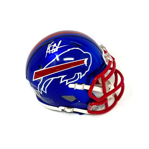 Keon Coleman Signed Buffalo Bills Flash Speed Mini Helmet Signed Mini Helmets TSE Buffalo 