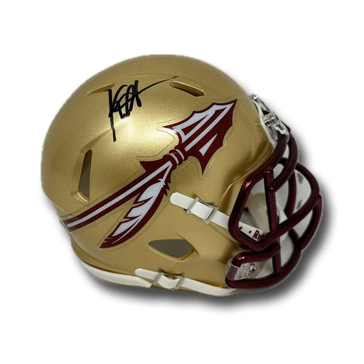 Keon Coleman Signed Florida State Speed Mini Helmet Signed Mini Helmets TSE Buffalo 