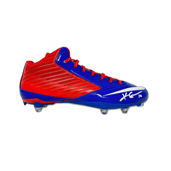 Khalil Shakir Signed Nike Vapor Mid Blue and Red Football Cleat Signed Other Items TSE Buffalo 