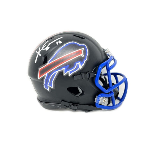 Khalil Shakir Signed Buffalo Bills Custom Neon Lights Speed Mini Helmet Signed Mini Helmets TSE Buffalo 