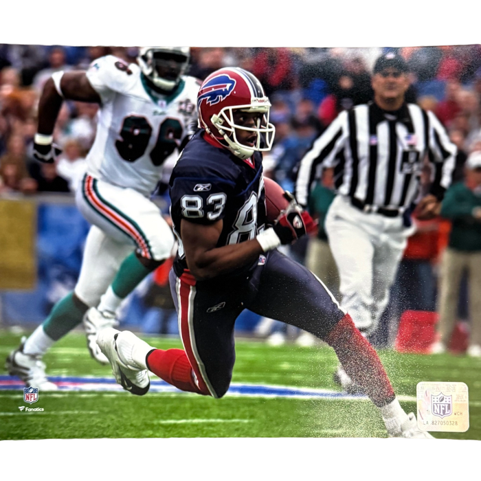 Lee Evans Unsigned Running with Ball vs Miami 8x10 Photo