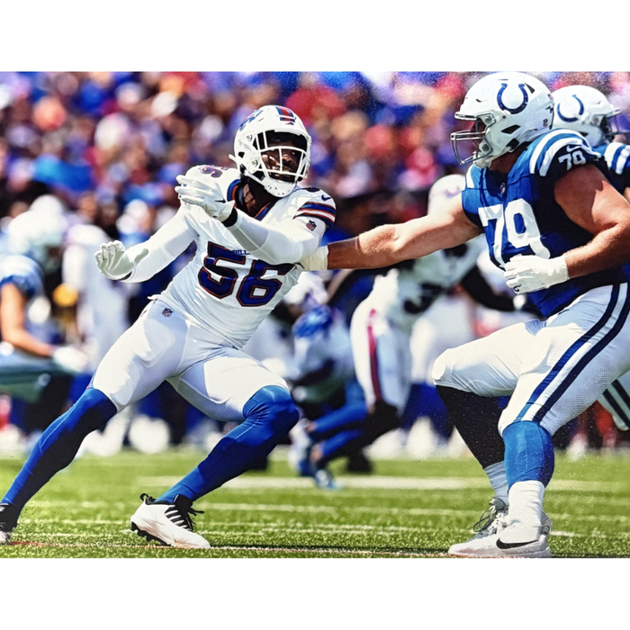 Leonard Floyd Unsigned Running vs Colts 8x10 Photo