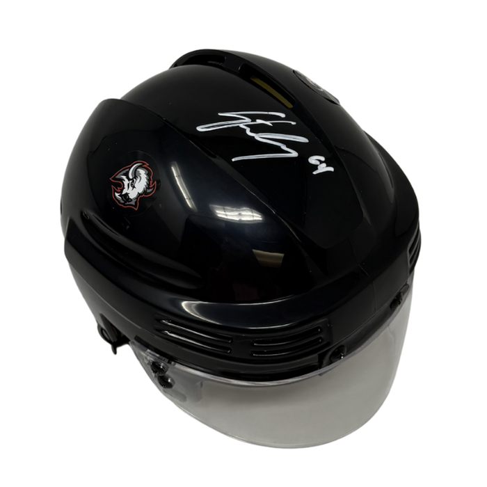 Logan Stanley Signed Buffalo Sabres Black Hockey Mini Helmet