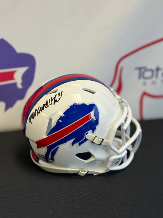 Facebook Auction: Maxwell Hairston Signed Buffalo Bills 2021 Speed Mini Helmet