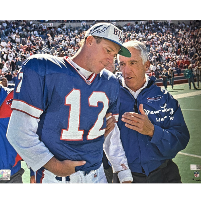 Marv Levy Signed Talking with Kelly Licensed Photo with "HOF 01"