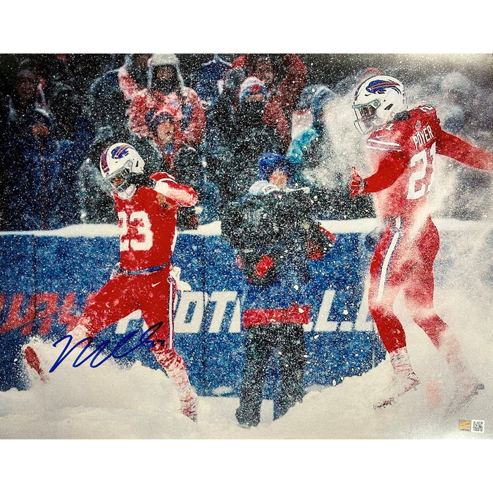 Micah Hyde Signed Dancing in Snow with Jordan Poyer Photo Signed Photos TSE Buffalo 