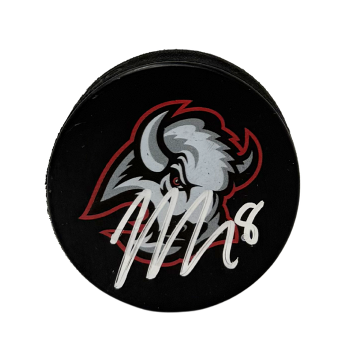 Michael Kesselring Signed Buffalo Sabres Large Goathead Logo Hockey Puck