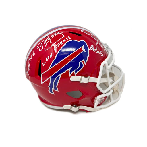 K-Gun Offense Signed Buffalo Bills Full Size Red TB Speed Replica Helmet with "K-Gun Offense" Signed Helmets TSE Buffalo 