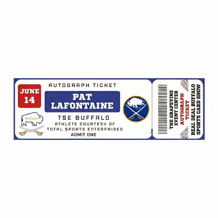 AUTOGRAPH TICKET: Get Your Premium Item Signed in Person by Pat LaFontaine