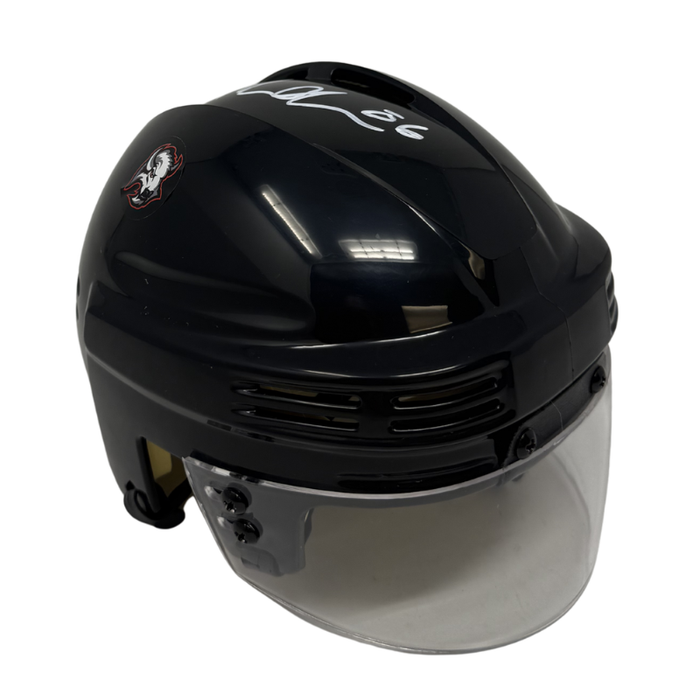 Noah Ostlund Signed Buffalo Sabres Black Hockey Mini Helmet