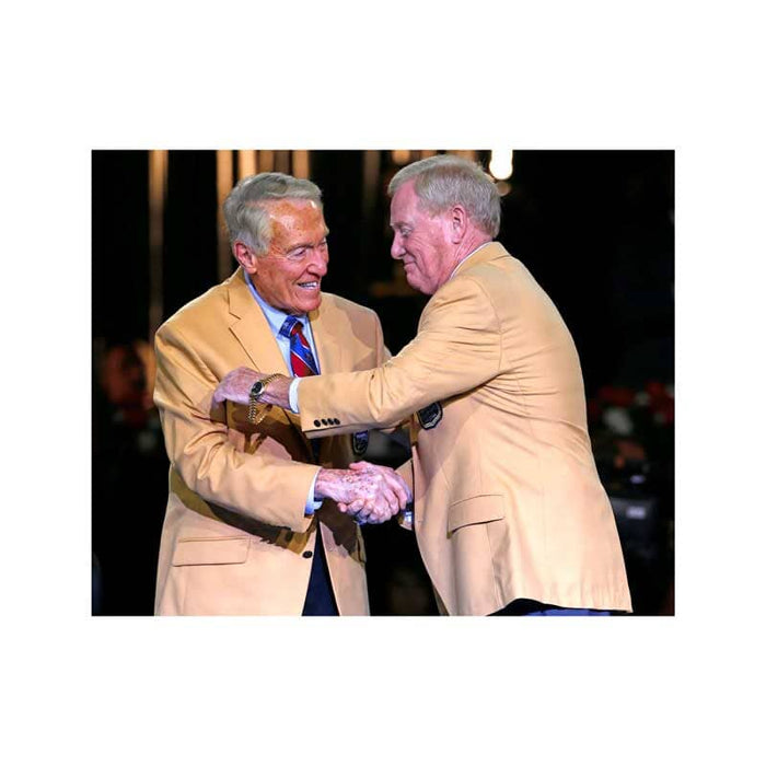 PRE-SALE: Marv Levy Signed Shaking Hands with Bill Polian Photo PRE-SALE TSE Buffalo 