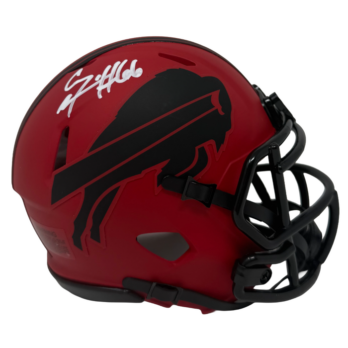 Connor McGovern Signed Buffalo Bills RAVE Speed Mini Helmet