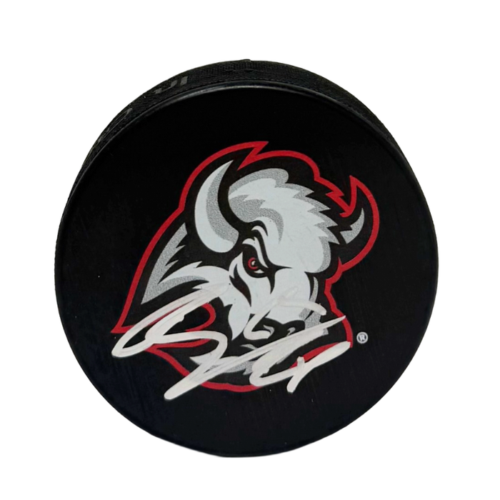 Rasmus Dahlin Signed Buffalo Sabres Large Goathead Logo Hockey Puck