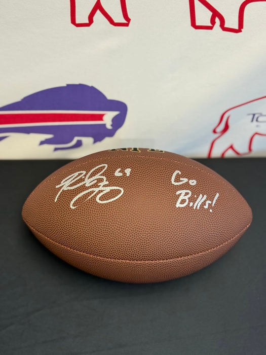 Facebook Auction: Reid Ferguson Signed Buffalo Bills Wilson Replica Football w/ "Go Bills!"
