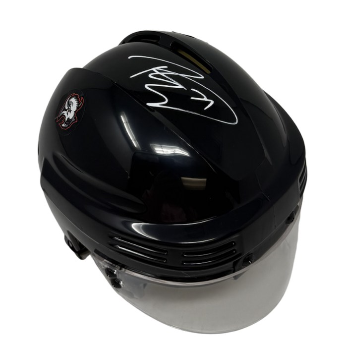 Ryan McLeod Signed Buffalo Sabres Black Hockey Mini Helmet