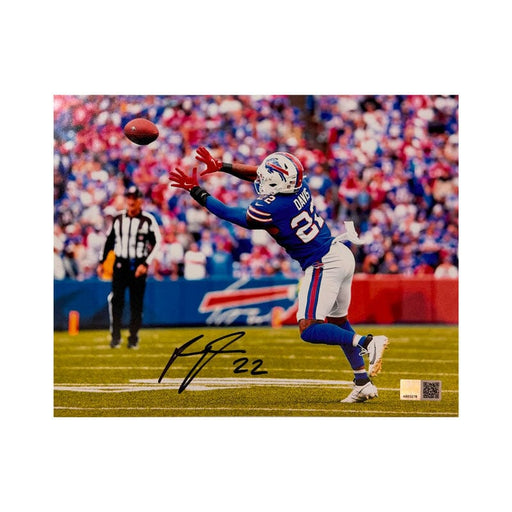 Ray Davis Signed Ready to Catch Football Photo Signed Photos TSE Buffalo 