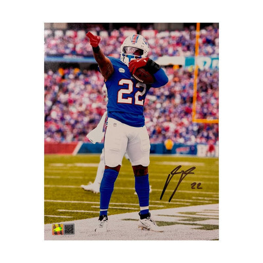 Ray Davis Signed First Down Celebration Photo Signed Photos TSE Buffalo 