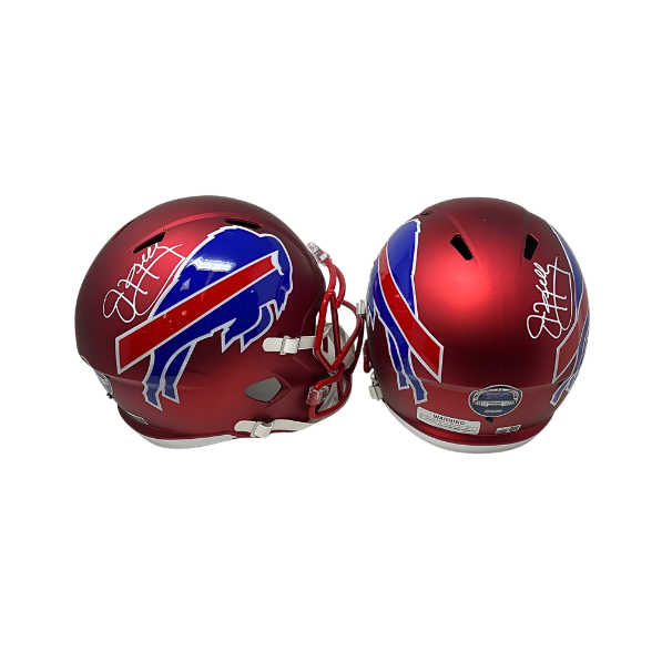 Jim Kelly Signed TSE Exclusive Riddell Inaugural Buffalo Bills Full Size Red Speed Replica Helmet