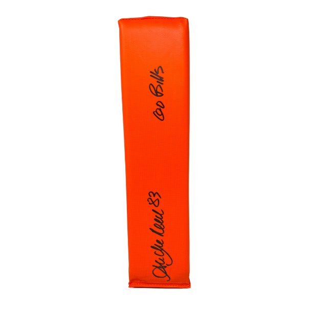 Andre Reed Signed Replica End Zone Pylon with "Go Bills"