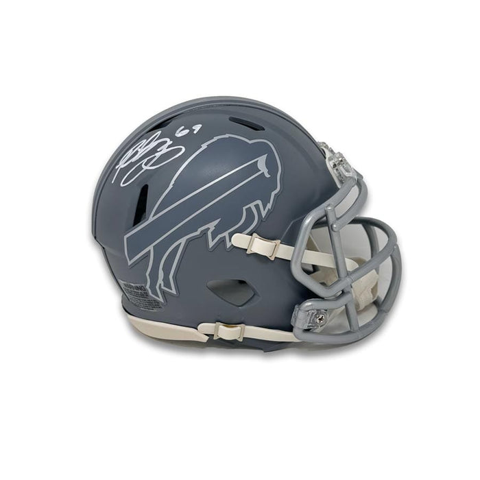 buffalo football helmet Reid Ferguson Signed Buffalo Bills Slate Speed Mini Helmet — TSE Buffalo