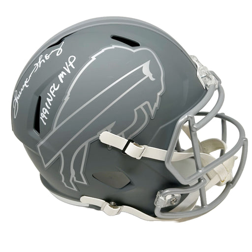 Thurman Thomas Signed Slate Full Size Speed Replica Helmet with "1991 NFL MVP" Signed Full Size Helmets TSE Buffalo 