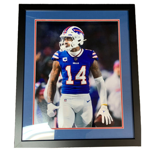 Stefon Diggs UNSIGNED in Blue 16x20 Photo - Professionally Framed Unsigned Photos TSE Framed 