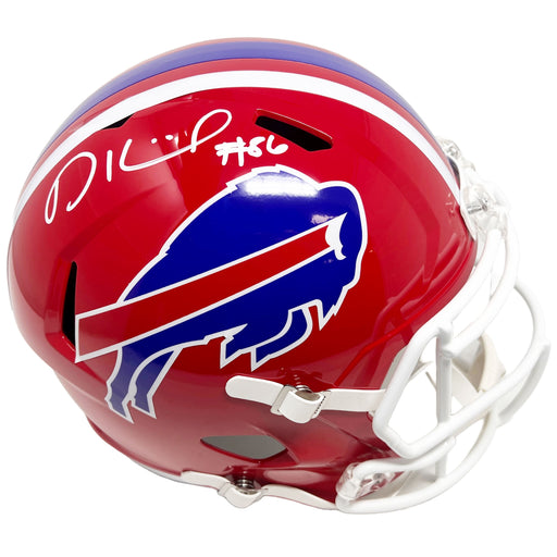 Dalton Kincaid Signed Buffalo Bills Full Size Red TB Replica Helmet Signed Full Size Helmets TSE Buffalo 