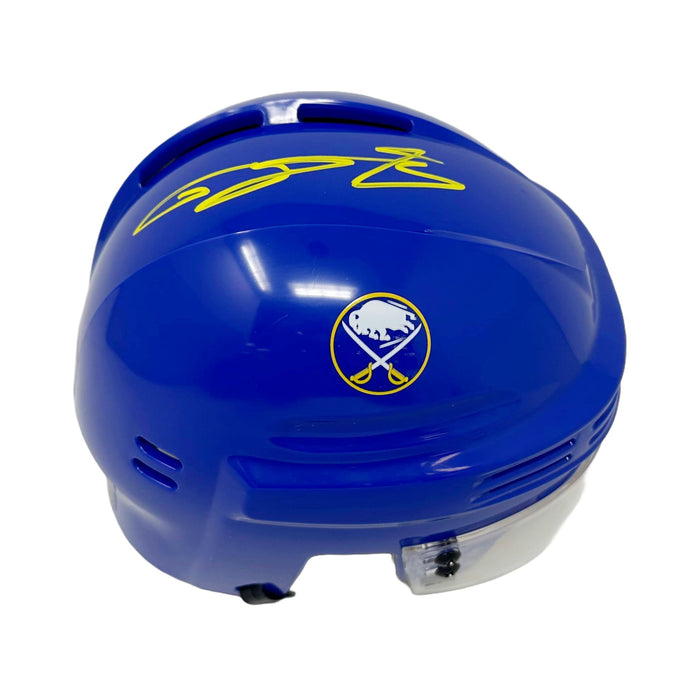 Bowen Byram Signed Buffalo Sabres Blue Mini Helmet Signed Hockey Mini Helmet TSE Buffalo 