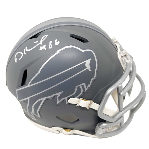 Dalton Kincaid Signed Buffalo Bills Slate Mini Helmet Signed Mini Helmets TSE Buffalo 