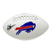 SMUDGED: Keon Coleman Signed White Logo Football (Smudged) CLEARANCE TSE Buffalo 