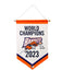 Dhane Smith Signed 2023 Championship Banner with Let's Go Bandits Signed Lacrosse Balls TSE Buffalo 