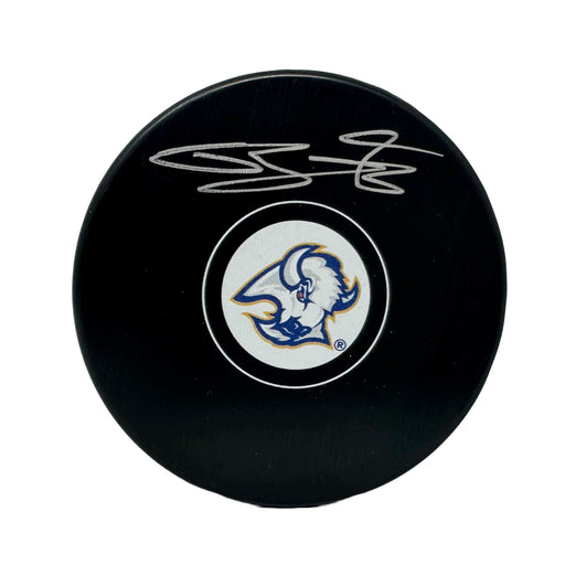 Bowen Byram Signed Buffalo Sabres Reverse Retro Autograph Puck Signed Hockey Pucks TSE Buffalo 