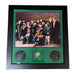 Mighty Ducks Cast Signed Hockey Pucks + Unsigned 11x14 Photo - Professionally Framed Signed Movie TSE Framed 