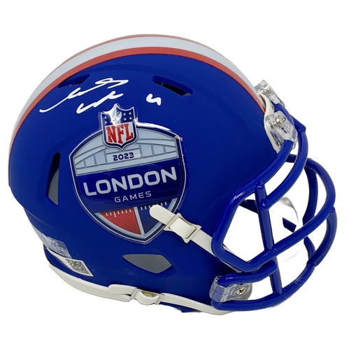James Cook Signed London Speed Mini Helmet Signed Mini Helmets TSE Buffalo 