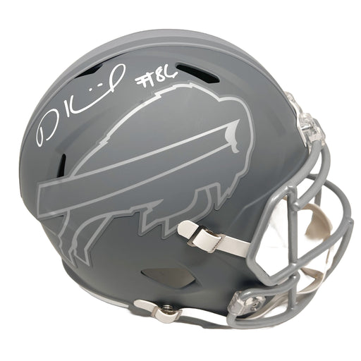 Dalton Kincaid Signed Buffalo Bills Full Size Slate Replica Helmet Signed Full Size Helmets TSE Buffalo 