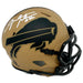 Fred Jackson Signed Buffalo Bills 2023 Salute to Service Speed Mini Helmet Signed Mini Helmets TSE Buffalo 