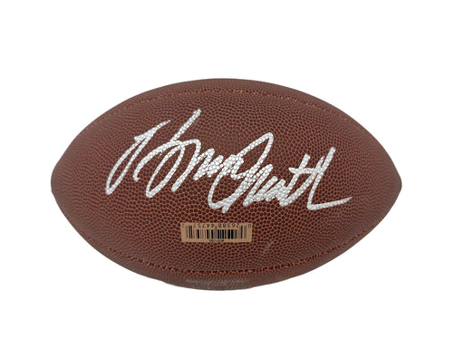 SIGNED WRONG SIDE: Bruce Smith Signed Wilson Replica Football (signed wrong side) CLEARANCE TSE Buffalo 