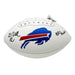 Dorian Williams Signed Buffalo Bills White Logo Football with Bills Mafia Signed Footballs TSE Buffalo 