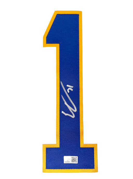 Eric Comrie Signed Blue Authentic #1 CLEARANCE TSE Buffalo 
