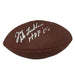 PARTIALLY DEFLATED: Joe DeLamielleure Signed Wilson Replica Football with "HOF 03" (Partially Deflated) CLEARANCE TSE Buffalo 